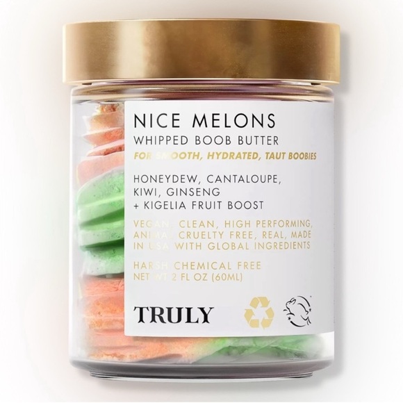 Truly Bath Body Truly Nice Melons Whipped Boob Butter For Smooth Hydrated Taute Boobies Ml